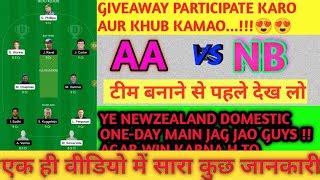 Aa Vs Nb Auckland Aces Vs Northern Brave Newzealand Domestic One