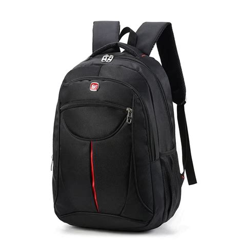 Swiss Pulgadas Usb Hombres Negro Port Til Mochila Anti Robo