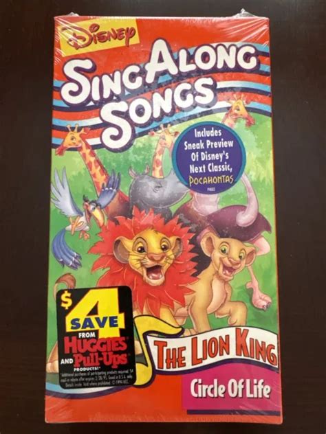 Disney Sing Along Songs The Lion King Circle Of Life Vhs Sealed 11 42 Picclick Ca