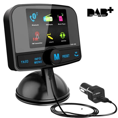 Dab In Car Dab Adapter Bluetooth Handsfree Fm Transmitter Haike