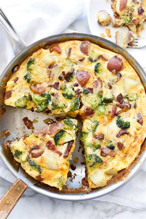 Frittata Au Bacon Au Brocoli Et Aux Pommes De Terre We Cooking