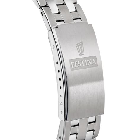 OROLOGIO FESTINA CLASSICS F20357 A BIANCO CON CINTURINO IN ACCIAIO UOMO