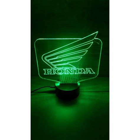 Veilleuse Led En Plexiglas Mod Le Logo Honda