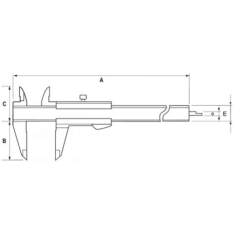 Calibro A Corsoio Monoblocco ALPA AB012