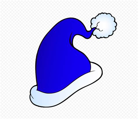 Hd Cute Blue Christmas Santa Hat Cartoon Clipart Png Citypng