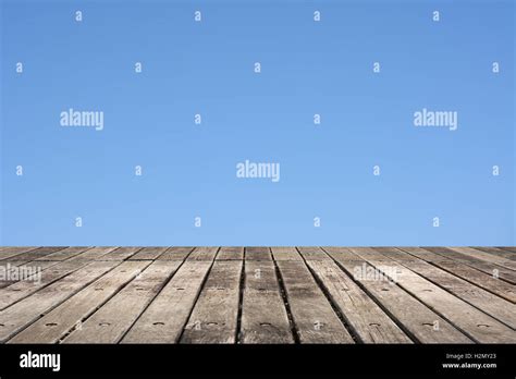 wooden ground  sky stock photo alamy