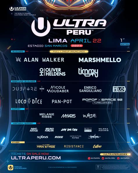 Lineup Ultra Perú