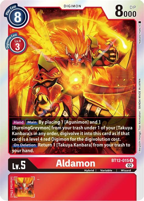 Aldamon Bt Across Time Digimon Cardtrader