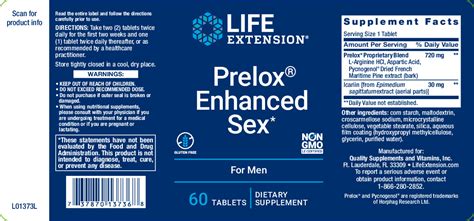 Prelox® Enhanced Sex 60 Tablets By Life Extension Natural Healing House