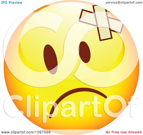 Clipart Hurt Yellow Emoticon Smiley Face Royalty Free Vector