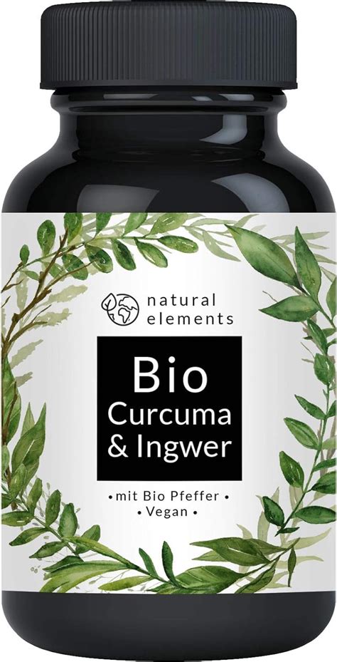 Bio Curcuma Ingwer 180 Kapseln 4440mg Bio Kurkuma Bio Ingwer