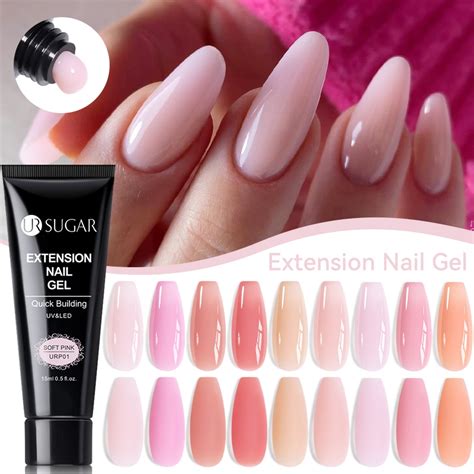 Ur Sugar Ml Rosa Gel Ia Extens O Do Prego Gel Esmalte Branco Leitoso