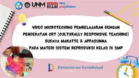 Pembelajaran Dengan Pendekatan Crt Culturally Responsive Teaching Youtube