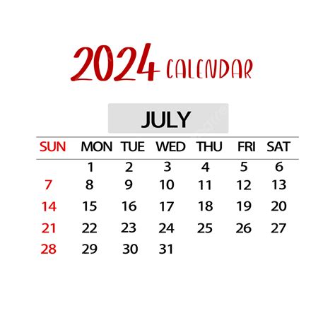 Kalender 2024 Juli Fiona Jessica