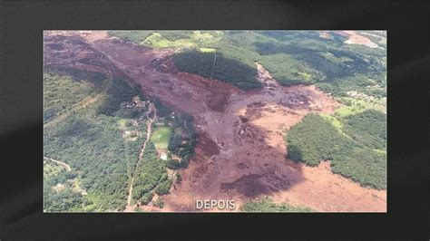 Imagens De Sat Lite Mostram Antes E Depois Do Rompimento Da Barragem Em