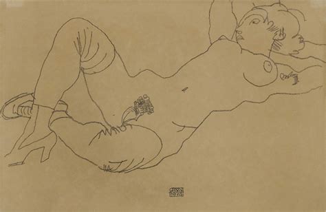 Liegender Akt mit verschränkten Armen Reclining Nude with Crossed Arms