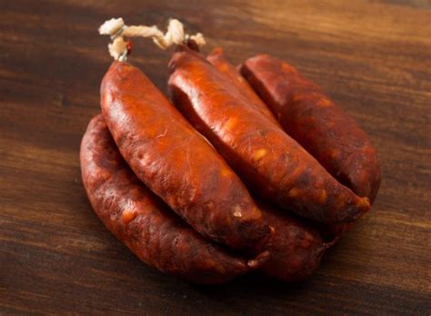 Chorizo A La Sidra Spanish Sausage Cooked In Cider