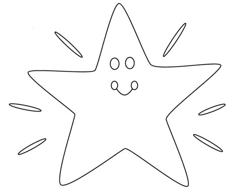 Desenhos Para Pintar Desenho De Estrela Para Colorir