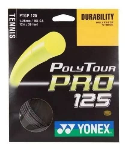 Juego De Cuerdas De Grafito Yonex Poly Tour Pro De M Cuotas Sin