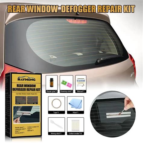 Car Rear Window Defogger Repair Kit Diy Quick Repair Scratched Broken