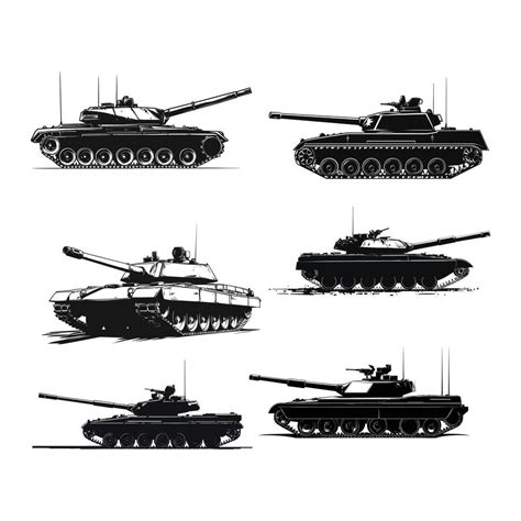 tank formation vector art icons  graphics
