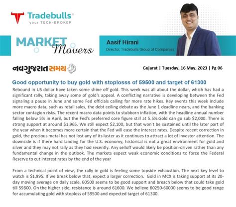 Tradebulls Securities P Limited On Linkedin Mr Aasif Hirani Director Shares His Insight On