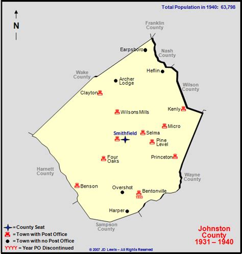 Johnston County Nc 1931 To 1940