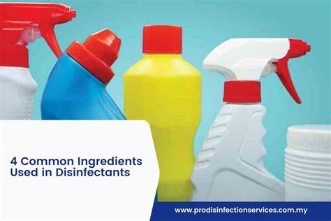 The Top 4 Common Ingredients Used In Disinfectants