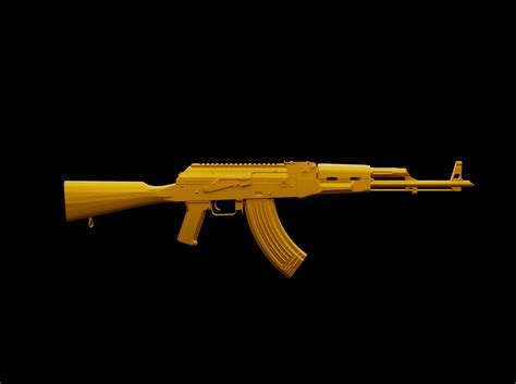 Stl File Ak Akm Pubg Gun Ak Cs Go Rifle Game Gun D Printing