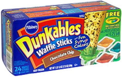 Pillsbury Chocolate Chip Waffle Sticks - 24 ea, Nutrition Information ...