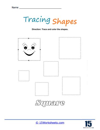 Tracing Shapes Worksheets 15