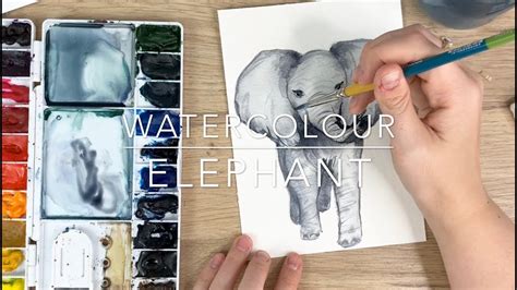 Watercolour Elephant Tutorial YouTube