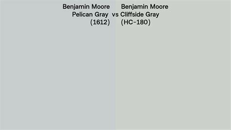 Benjamin Moore Pelican Gray Vs Cliffside Gray Side By Side Comparison