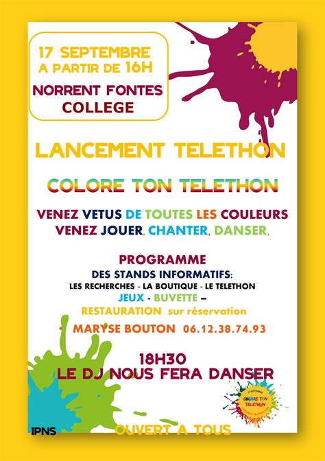 Lancement Téléthon 2022 Norrent Fontes