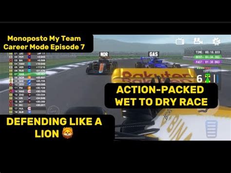 WET WEATHER MASTER Monoposto My Team Career Mode Episode 7 YouTube