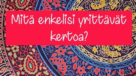 Pick A Cardmit Enkelisi Yritt V T Kertoa Ajaton Tulkinta Youtube