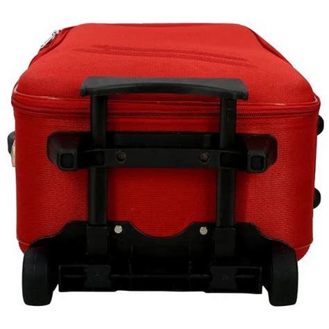 Klassy Collection Red Luggage Two Wheel Trolley Bag For Travelling At