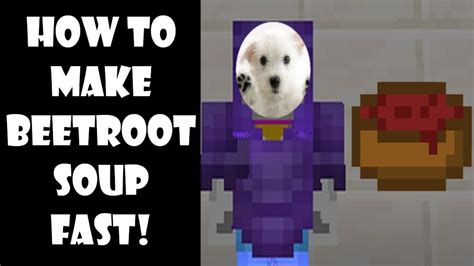 How To Make Beetroot Soup In Minecraft Youtube