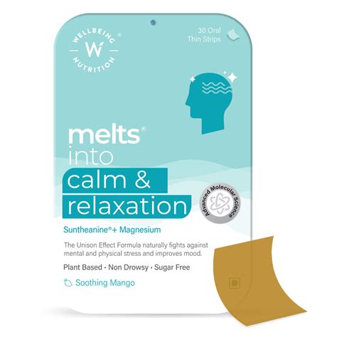 Buy Wellbeing Nutrition Melts Into Calm Relaxation Soothing Mango