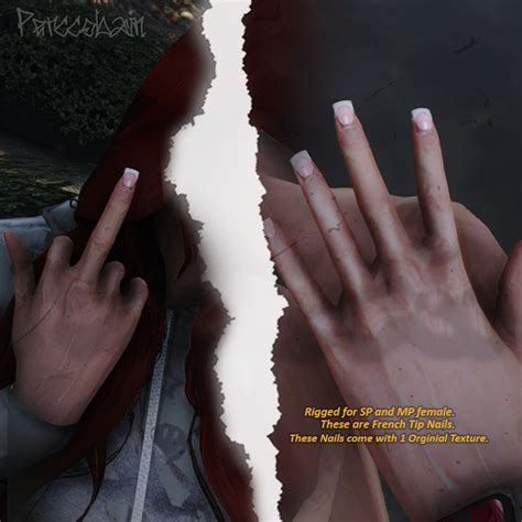 Short French Nails For Mp Female V10 Gta 5 Mod