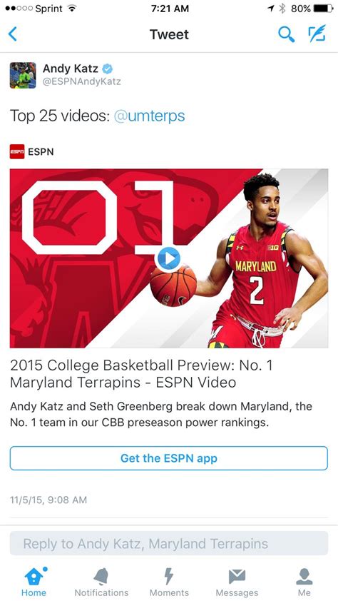 Pin By Chris Deconna On Inspired Maryland Terrapins College Basketball Espn