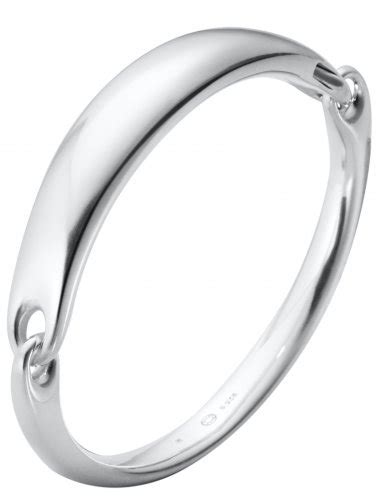 Georg Jensen Reflect Sterling Silver Id Bangle Size L