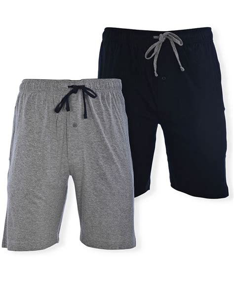 Hanes Mens Knit Jam Shorts Pack Of 2 Macys