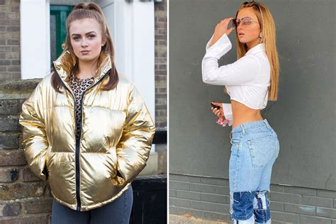 Eastenders Maisie Smith Shows Off Her Tiny Waist In Crop Top And Jeans