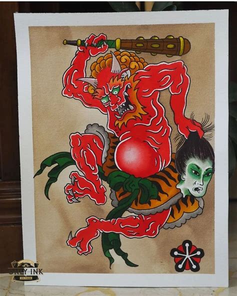 Irezumi Culture Tattoo On Instagram Oni Art Design Done By Matteofor