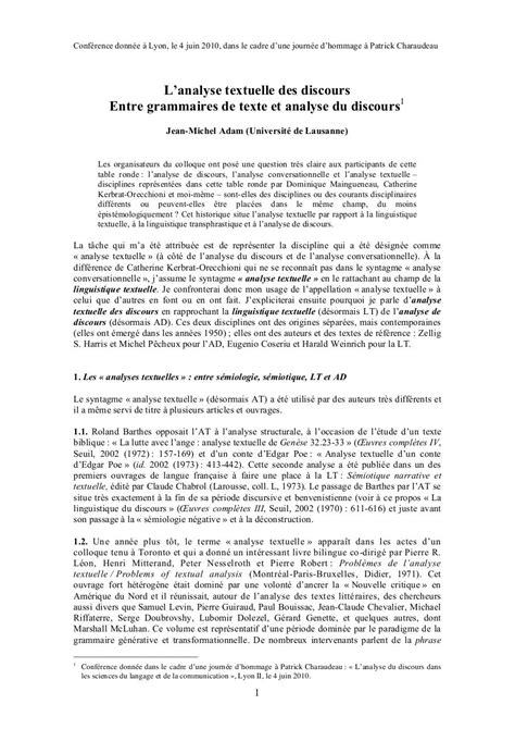 Jean Michel Adam Linguistique Textuelle Pdf