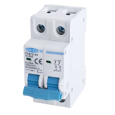 Автомат защиты постоянного тока 20A 1000V (TOB7Z-63-20A TOMZN) TOMZN ...