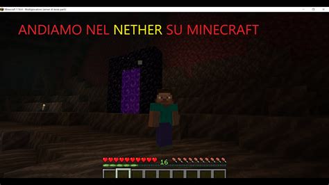 ANDIAMO SU MINECRAFT NEL NETHER YouTube