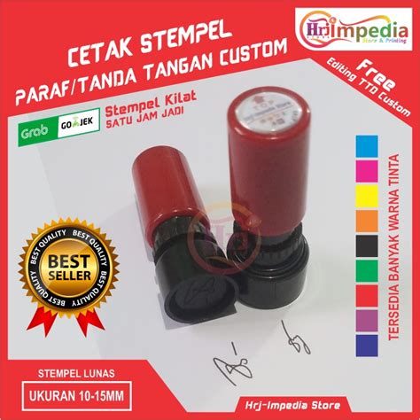 Jual Stempel TDD Cetak Stempel Tanda Tangan Custom Cetak Stempel