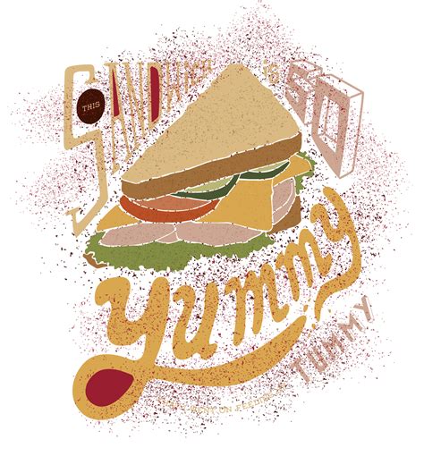 Food Illustrative Typography Design Behance